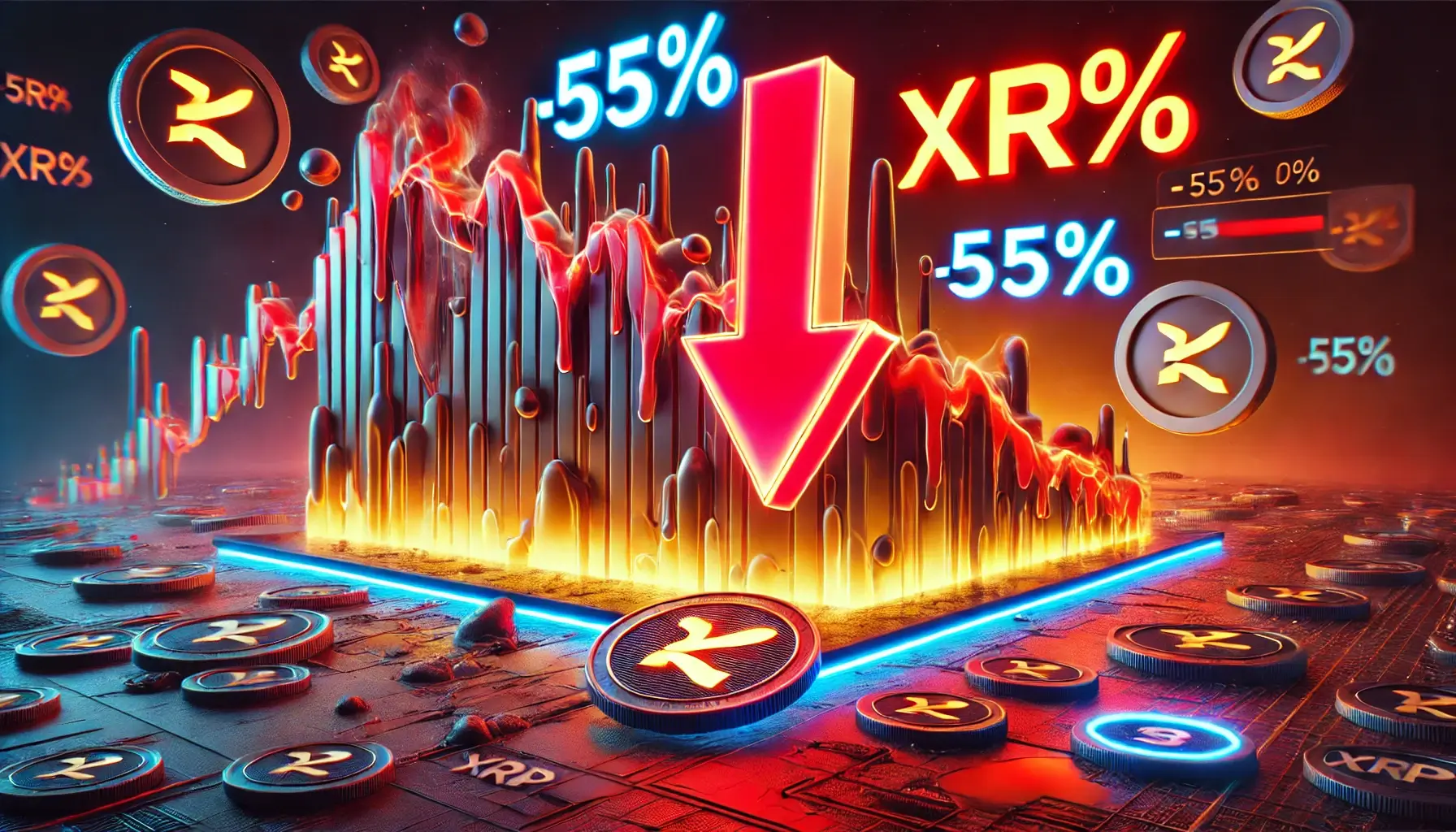 XRP em Crise: Padrão Cabeça e Ombros Ameaça Queda de 55%?