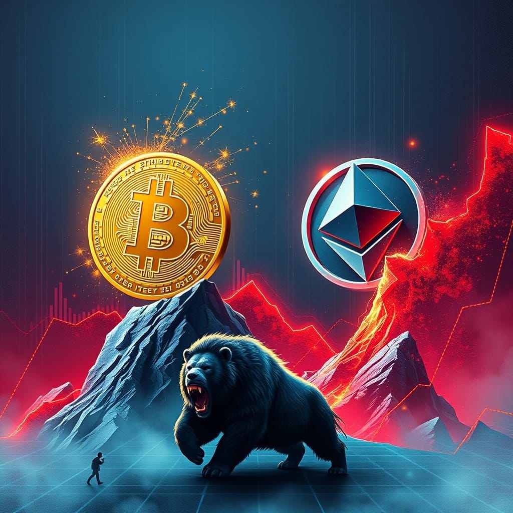 Ethereum em Crise: Preço Pode Cair 90% em Relação ao Bitcoin?
