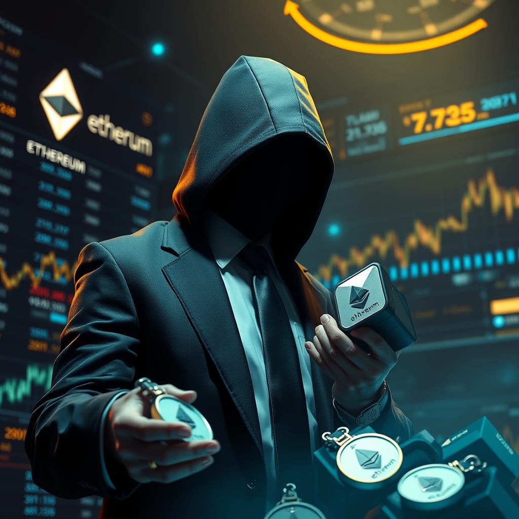 Entidade Misteriosa Compra Mais de US$ 200 Milhões em Ethereum e Mercado Dispara