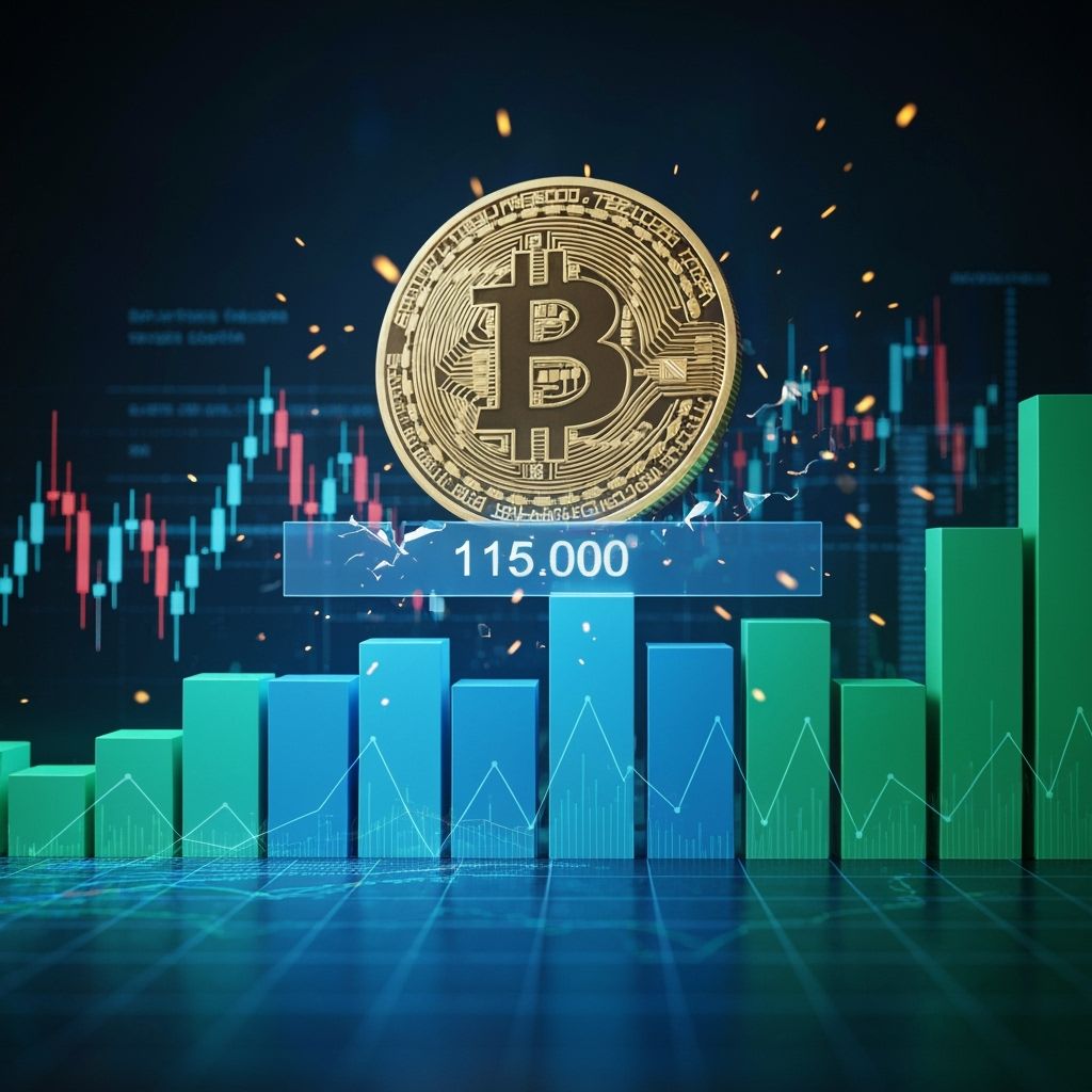 Bitcoin Enfrenta Resistência em US$ 115 Mil, Mas Dados On-Chain Mostram Base Sólida para Nova Alta