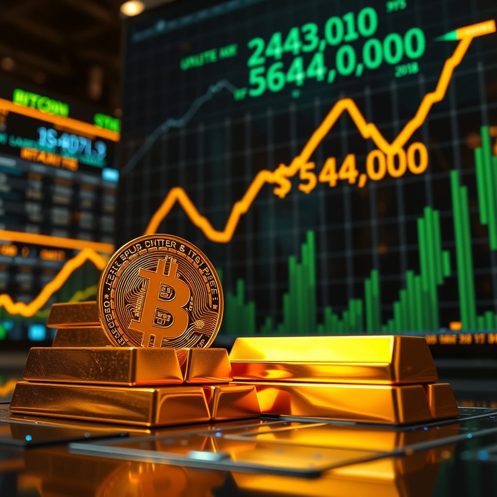 Bitcoin Pode Atingir o Valor de Metade do Ouro Até 2028 e Chegar a US$ 644 Mil, Apontam Analistas