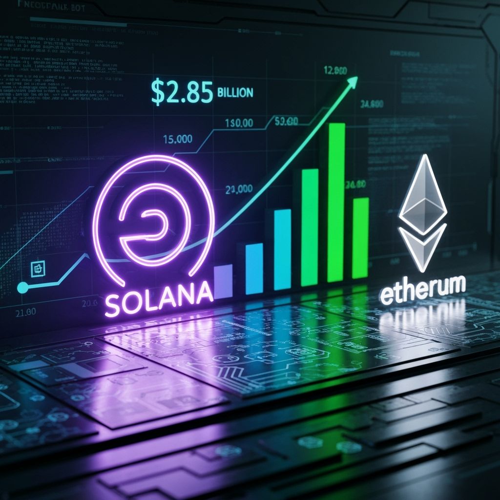 Solana Gera US$ 2,85 Bilhões em Receita Anual e Supera Ethereum no Mesmo Estágio de Crescimento