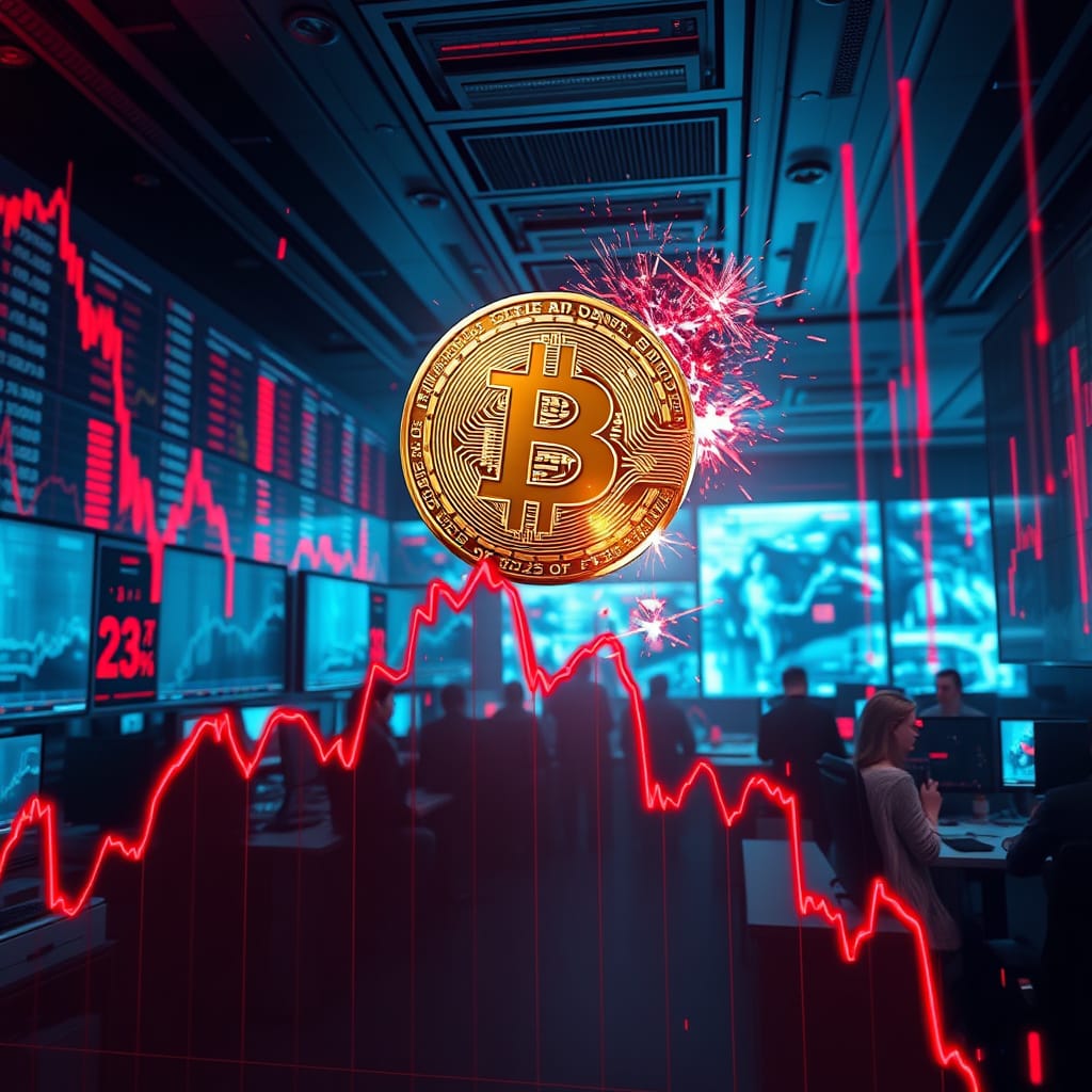 Bitcoin Cai 17% e Atinge US$ 104 Mil com Liquidações de US$ 1,3 Bilhão: Mercado Busca Suporte em US$ 100 Mil